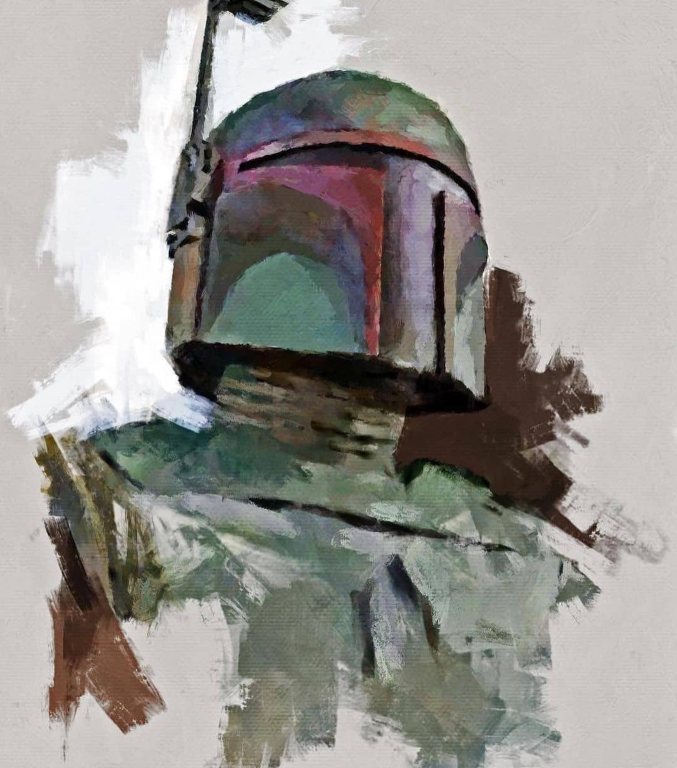 Bounty Hunter Helmet 1432 Print Poster