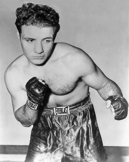 Boxer 'The Raging Bull' Jake Lamotta Glossy Photo Boxing Pose Portait 1