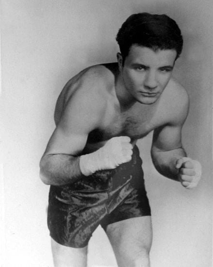 Boxer 'The Raging Bull' Jake Lamotta Glossy Keychain Boxing Pose Portait 2
