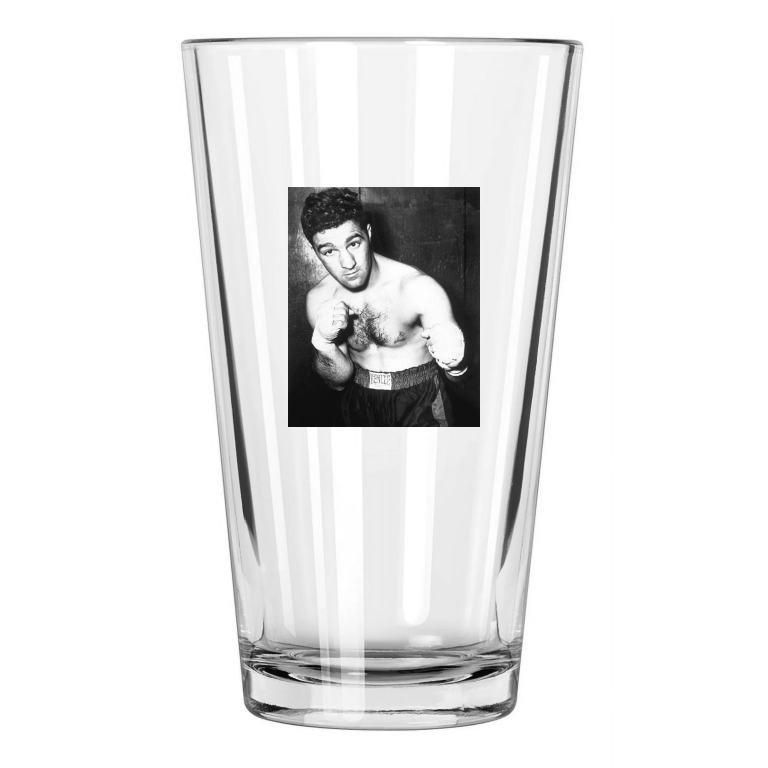 Boxing Champion Rocky Marciano Photo Heavyweight Pint Beer Drinking Glass