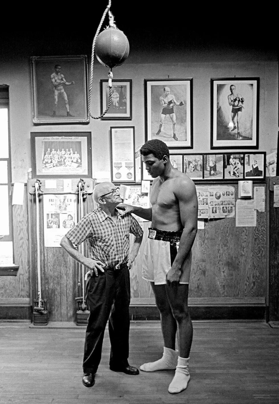Boxing Champions Muhammad Ali & Johnny Coulon Picture Magnet Magnet Print