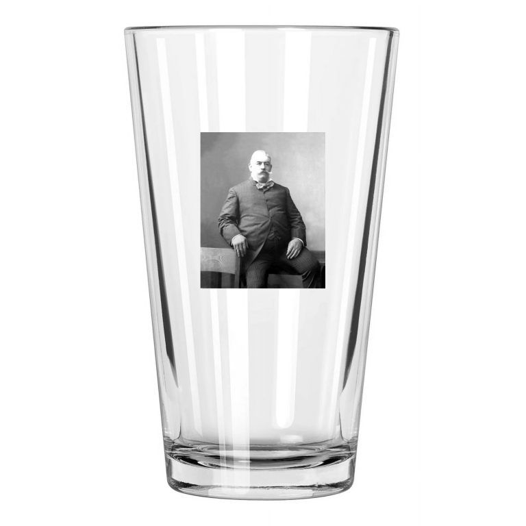 Boxing Heavyweight Champ John L Sullivan Boxing Portrait 1 Pint Beer Glass