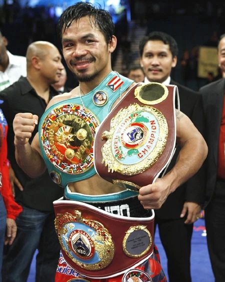 Boxing World Champion Boxer Manny Pacman Pacquiao Glossy Photo Belt Print