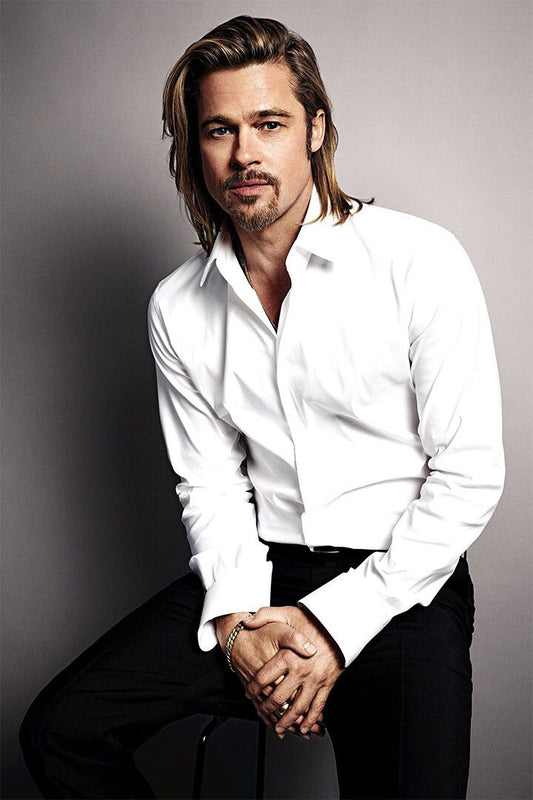 Brad Pitt American Actor Artist Activist Vintage Picture Jigsaw Puzzle