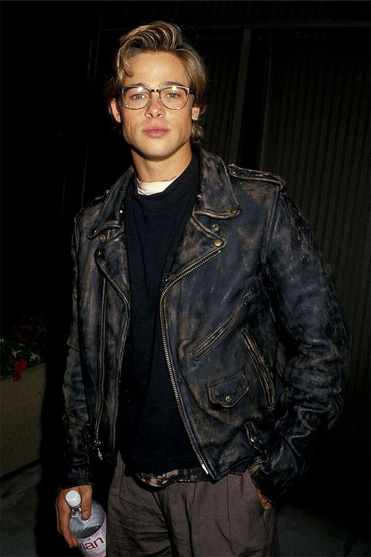 Brad Pitt Young Movie Actor Print Painting Jigsaw Puzzle