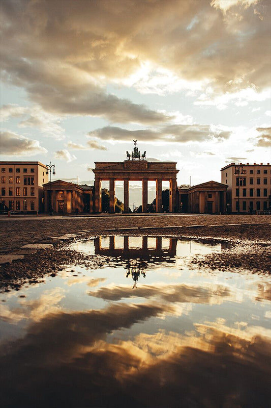 Brandenburg Gate Berlin On Rainy Day Art Wall Decor Jigsaw Puzzle