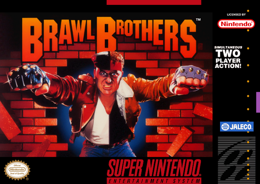 Brawl Brothers (Usa) Snes Print Poster