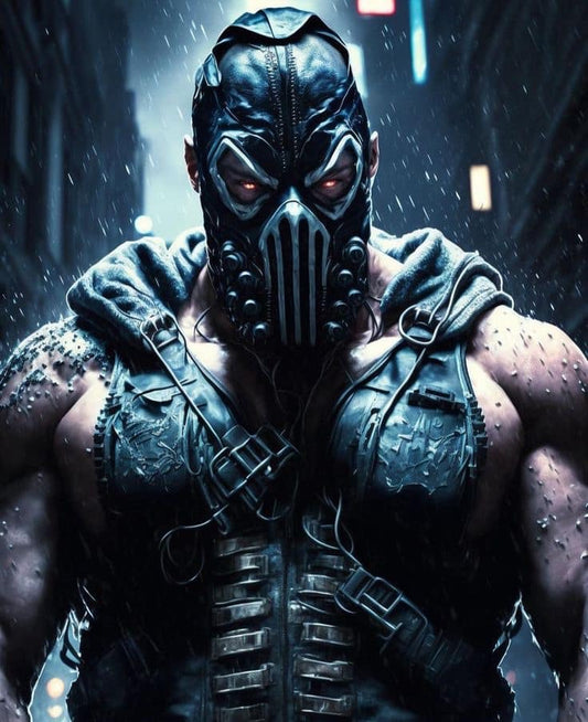 Brawn In Masked Hero Futuristic Setting Print Poster