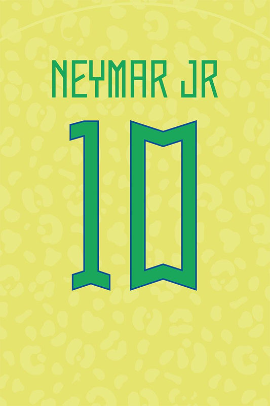 Brazil #10 Neymar Silva Jr World Soccer Championship Wall Decor Jigsaw Puzzle