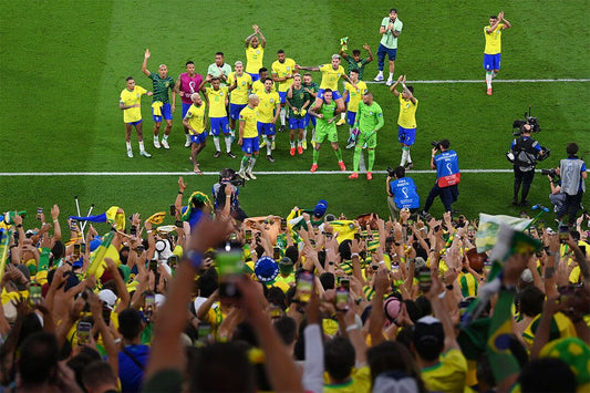 Brazil National Team Celebration World Cup Fans Jigsaw Puzzle