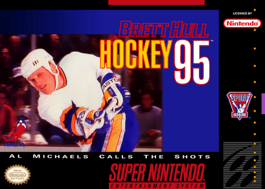 Brett Hull Hockey 95 (Usa) Snes Print Poster