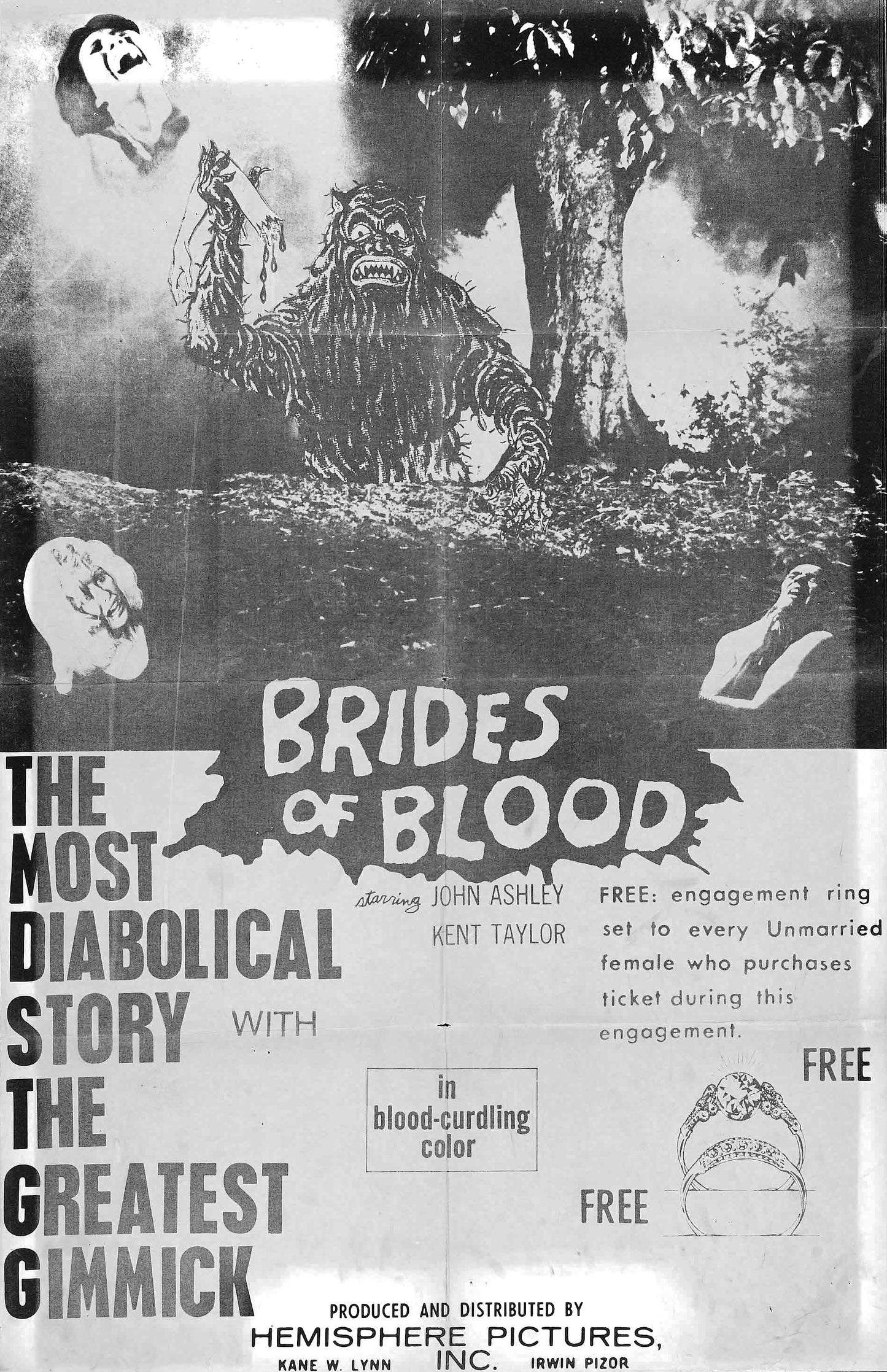 Brides Of Blood 02 Movie Keychain