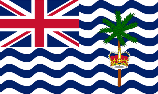 British Indian Territory Flag Print Poster