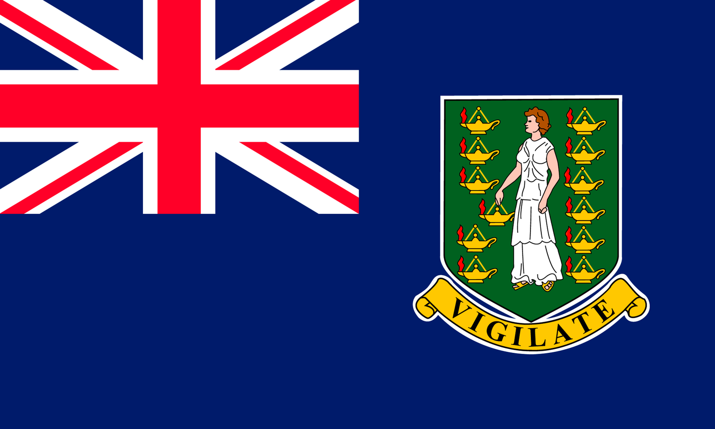 British Virgin Islands Flag Keychain