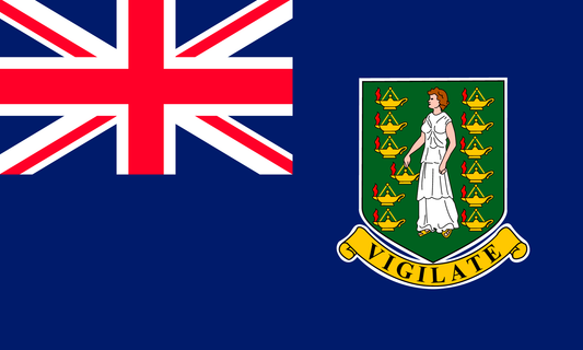 British Virgin Islands Flag Keychain