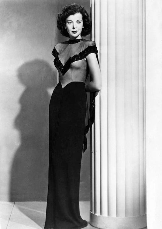 British Actress Ida Lupino Classic Portrait Keychain Keychain