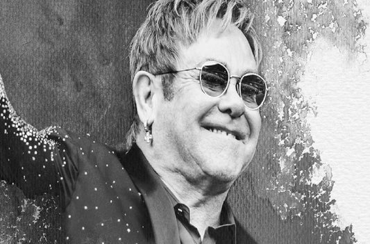 British Singer & Pianist Sir Elton John Retro Poster Picture Photo Print