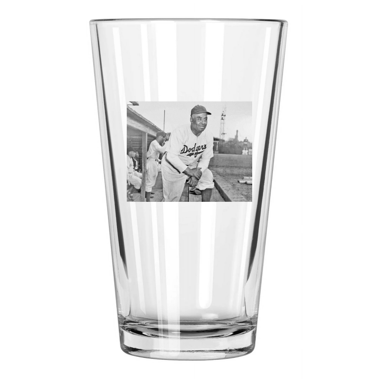 Brooklyn Brown Dodgers Oscar Charleston Negro League Pint Beer Drinking Glass