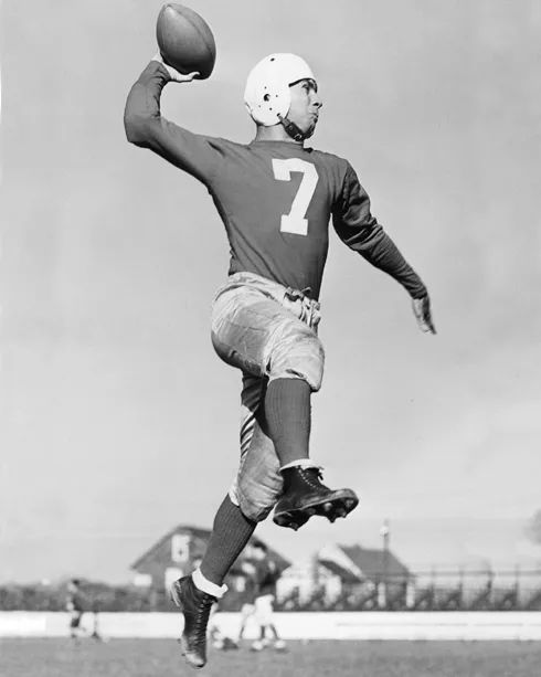 Brooklyn Dodgers Clarence Ace Parker Glossy Photo Football Print Hof 72