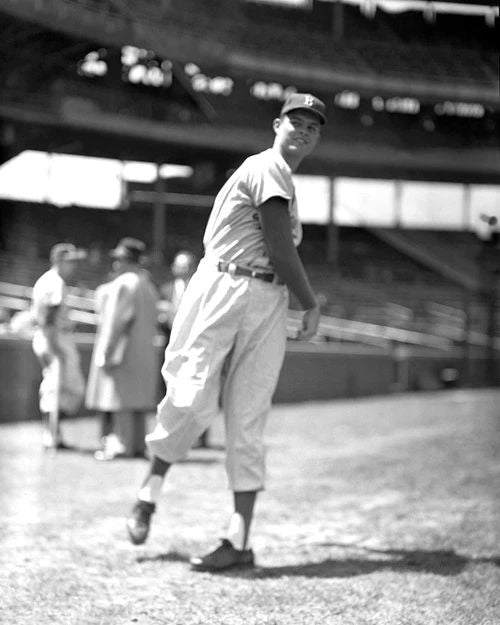 Brooklyn Dodgers Don Drysdale Glossy Photo Baseball Poster Print