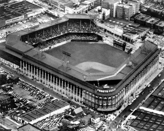 Brooklyn Dodgers Ebbets Field Glossy Magnet Print Stadium Magnet 2