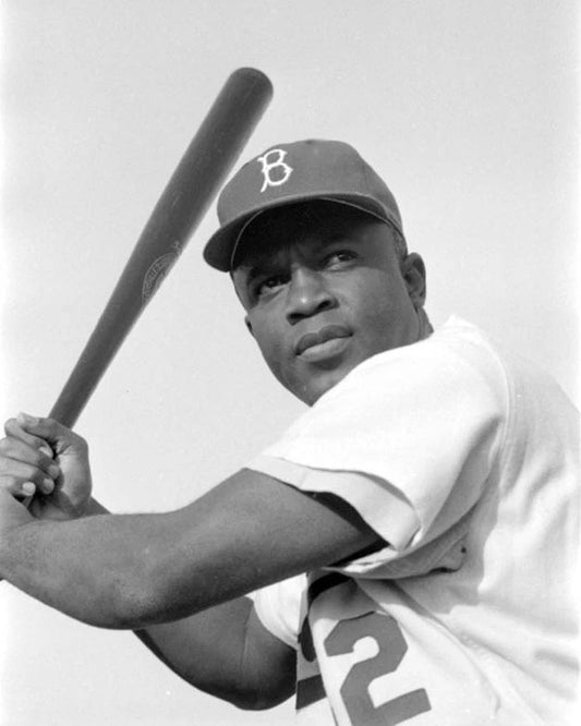Brooklyn Dodgers Jackie Robinson Glossy Photo Baseball Print Poster
