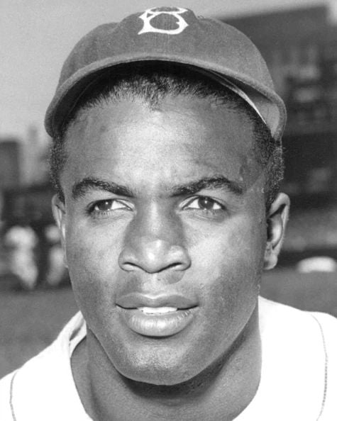 Brooklyn Dodgers Jackie Robinson Glossy Keychain Major League Baseball Print