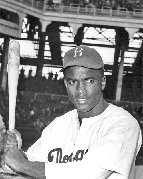 Brooklyn Dodgers Jackie Robinson Glossy Magnet Print Baseball Magnet
