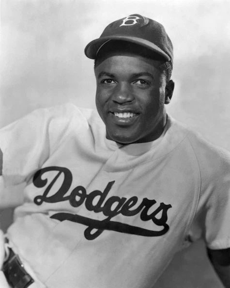 Brooklyn Dodgers Jackie Robinson Glossy Photo Print Poster Portrait
