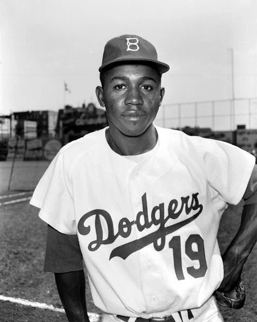 Brooklyn Dodgers Jim Gilliam Glossy Magnet Print Baseball Magnet Los Angeles