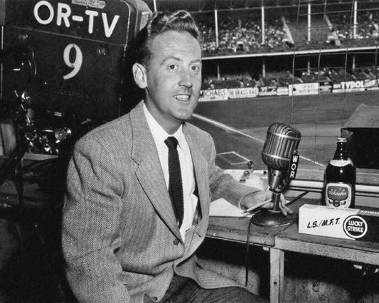 Brooklyn Dodgers Vin Scully Glossy Photo Radio Broadcaster Print Poster