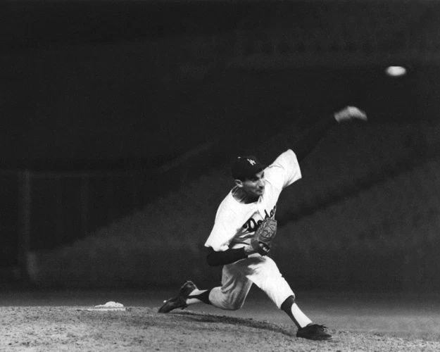 Brooklyn Los Angeles Dodgers Sandy Koufax Glossy Photo Print Poster