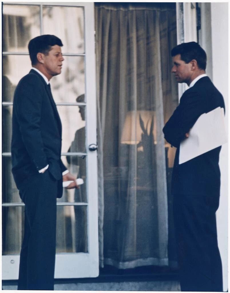 Brothers Robert Bobby & President John Jfk Kennedy Picture Magnet Print