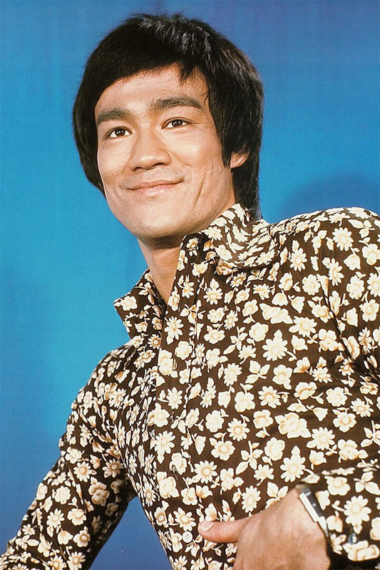 Bruce Lee Actor Karate Maker Yellow Moon Print Wall Home Decor Jigsaw Puzzle