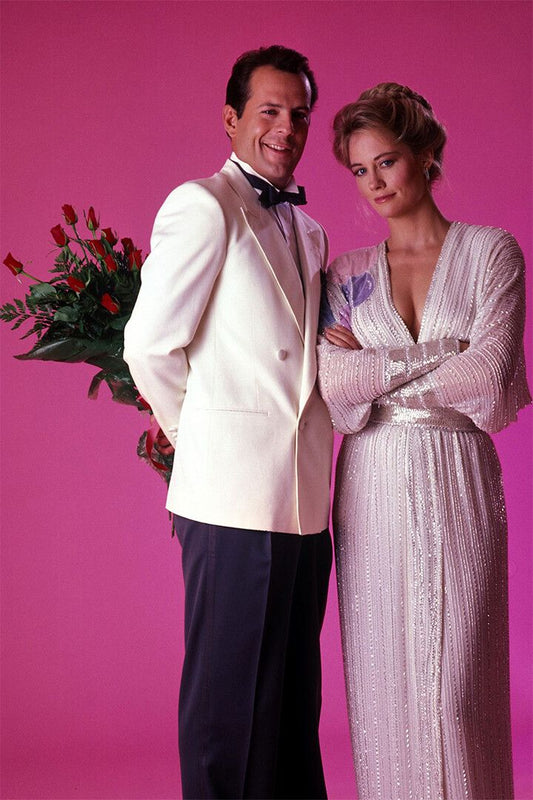 Bruce Willis Cybil Shepherd Moonlighting Movie Jigsaw Puzzle