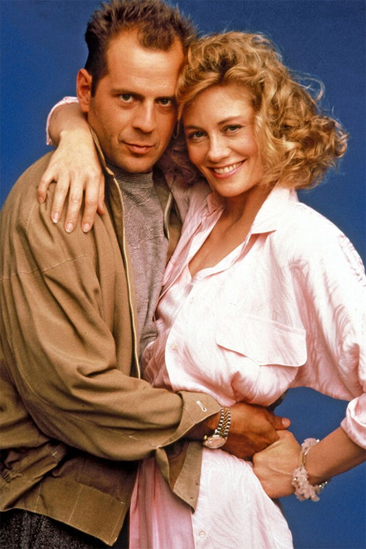 Bruce Willis Cybill Shepherd Show 80S 90S Actor Wall Art Home Dec Jigsaw Puzzle