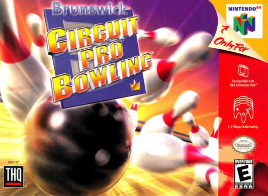 Brunswick Circuit Pro Bowling N64 Print Poster