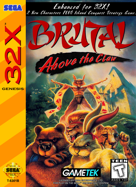 Brutal Above The Claw Sega 32X Print Poster