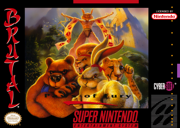 Brutal Paws Of Fury (Usa) Snes Print Poster