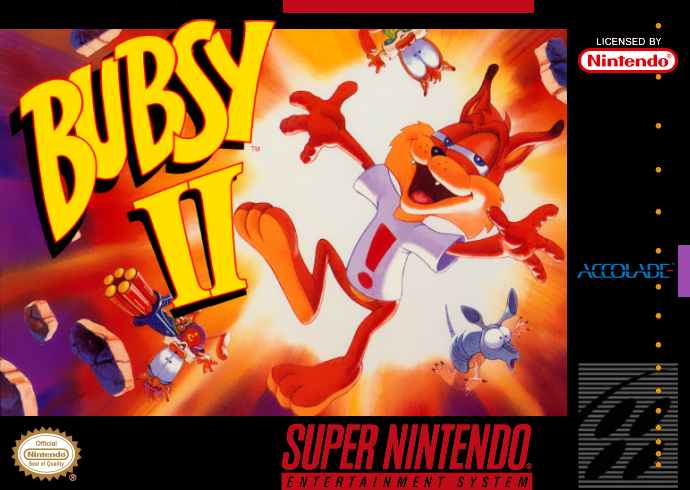 Bubsy Ii (Usa) Snes Print Poster