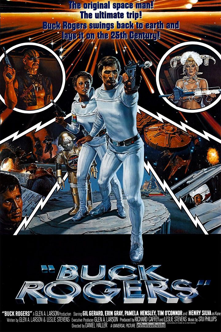 Buck Rogers Space Action Movie Print Keychain