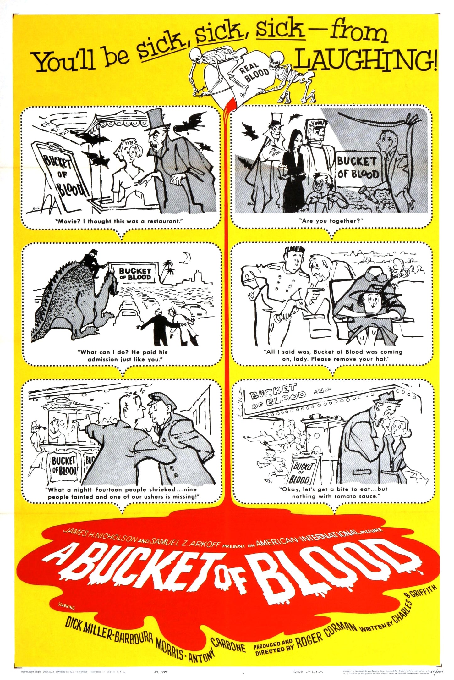 Bucket Of Blood 01 Movie Magnet