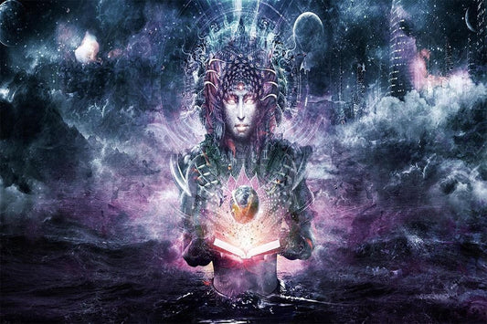 Budda Psychedelic Trippy Abstract Jigsaw Puzzle