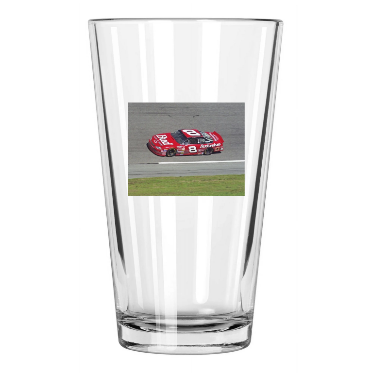 Budweiser Chevrolet Dale Earnhardt Jr Photo Nascar 2 Pint Beer Drinking Glass