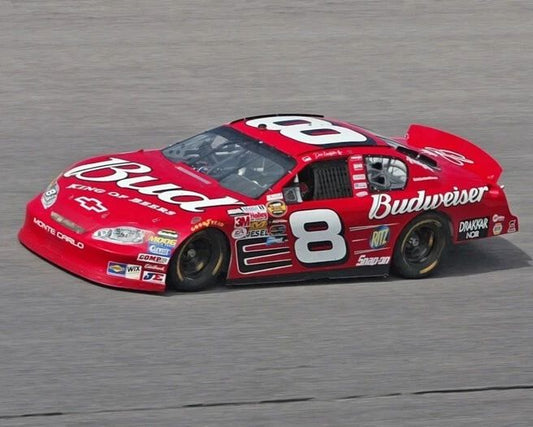 Budweiser Chevrolet Dale Earnhardt Jr Glossy Keychain Nascar Print 3