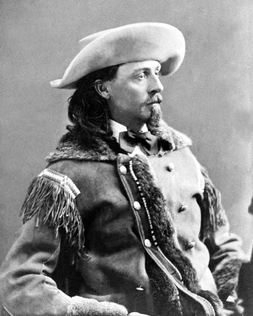 Buffalo Bill William Cody Glossy Magnet Us Soldier Showman Portrait Print
