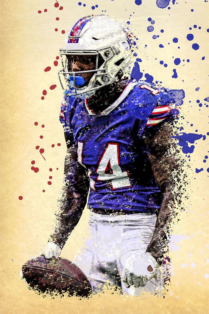 Buffalo Bills American Football Player Stefon Diggs Wall Decor Poster