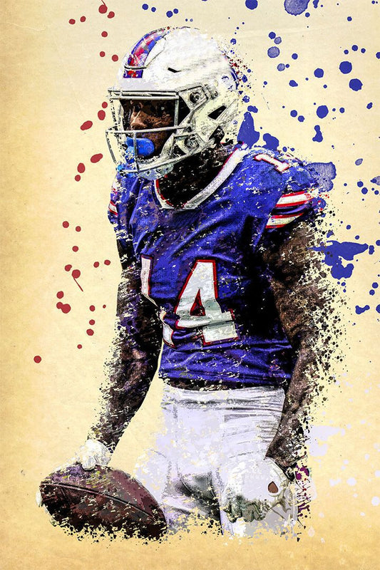 Buffalo Bills American Football Player Stefon Diggs Wall Decor Jigsaw Puzzle