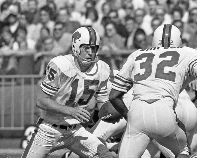 Buffalo Bills Jack Kemp And Oj Simpson Glossy Photo Football Print Poster
