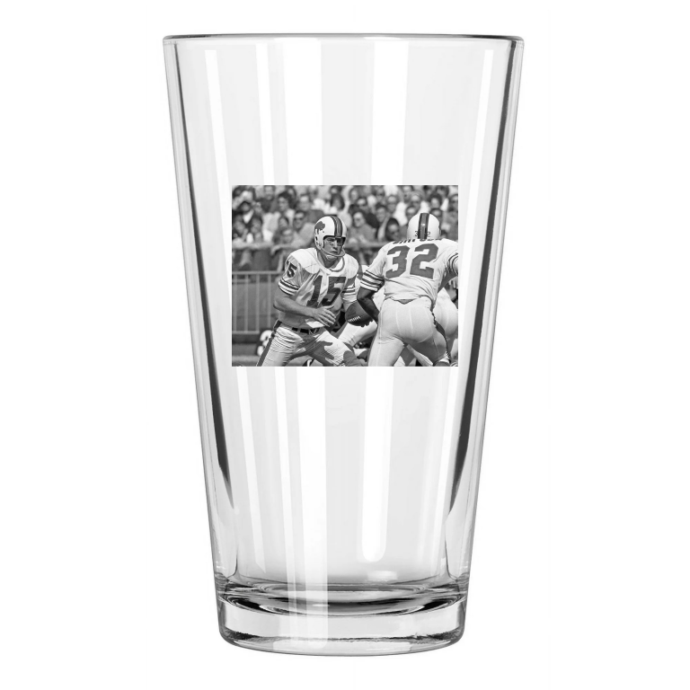 Buffalo Bills Jack Kemp And Oj Simpson Photo Football Pint Beer Drinking Glass
